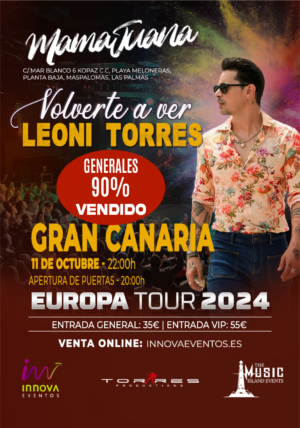 Concierto Leoni Torres Gran Canaria - 11 octubre - Entrada General