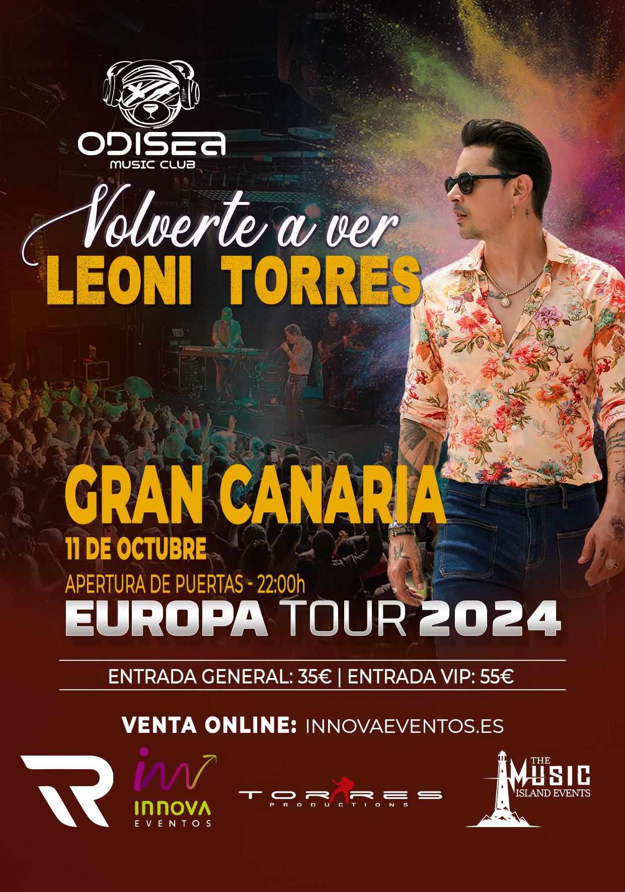 Leoni Torres Gran Canaria – Entrada General – 11/10/2024