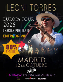 Leoni Torres Madrid - 12 de octubre (entrada VIP)