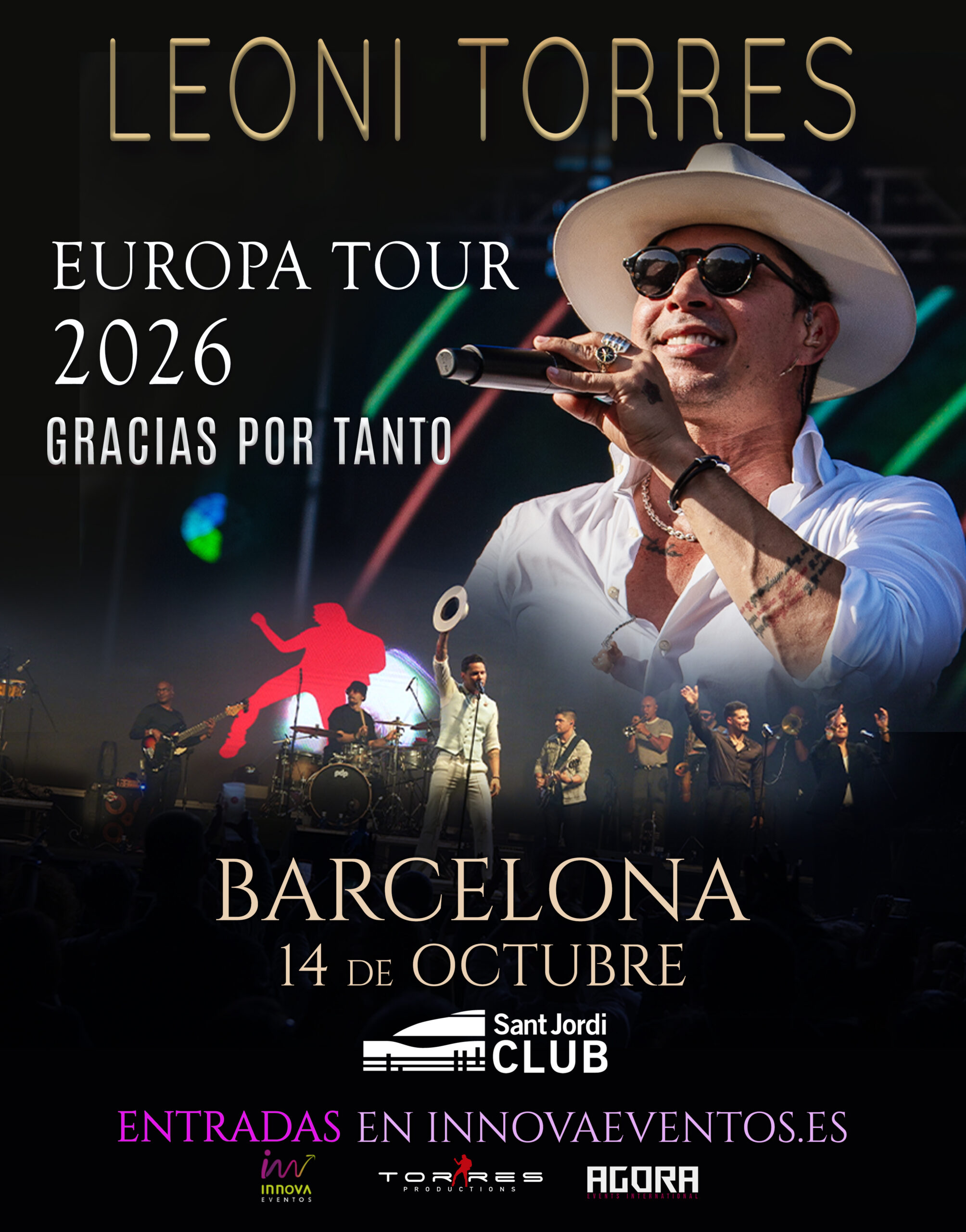 Leoni Torres en Barcelona 2026 - 14 de octubre