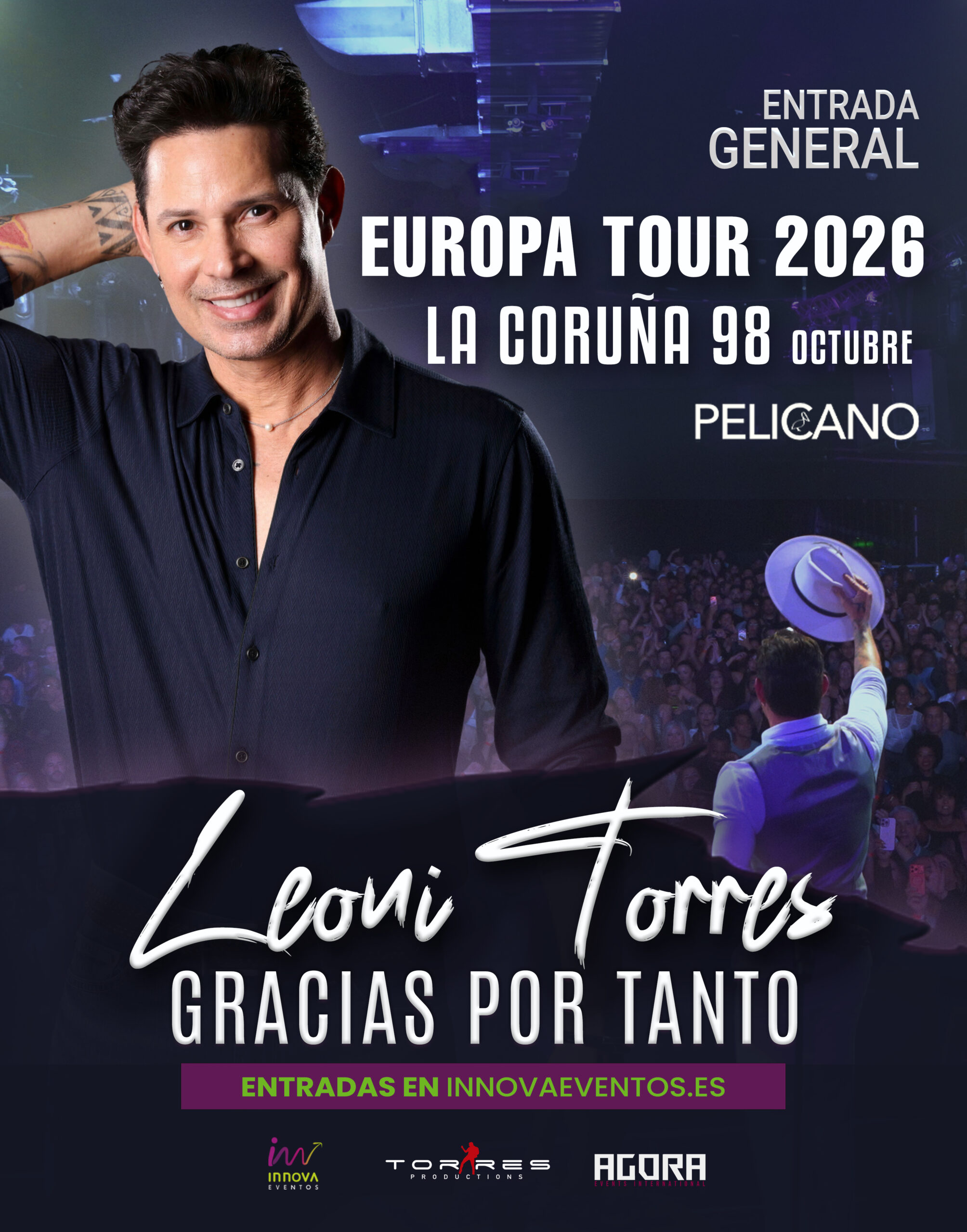 Leoni Torres en La Coruña - 9 de octubre (entrada general)